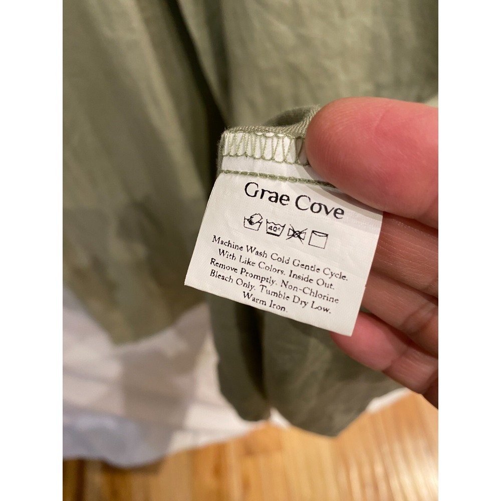 Grae Cove Ainsley Dress Womens XS Linen Knee Length Beach Costal Summer Minimal - Picture 4 of 8